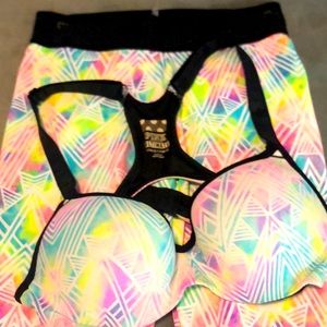 Fluorescent PINK workout set